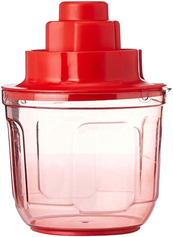 HELIMIX Corn Cutter Corn Cob Stripping Kernels Remover Vegetable Peeler Corn Seeds Remover Planer with Corn Storage Mug Red - Image 5